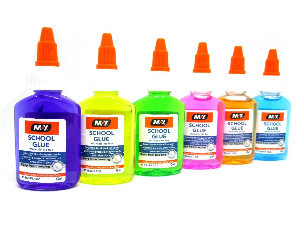 M.Y School Glue Washable Color Glue 35ml (random color)