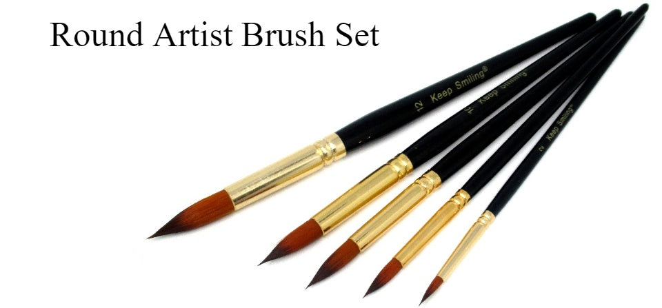 Professional Artist Brush Set Ideal for Water Colors, Oils and Acrylics