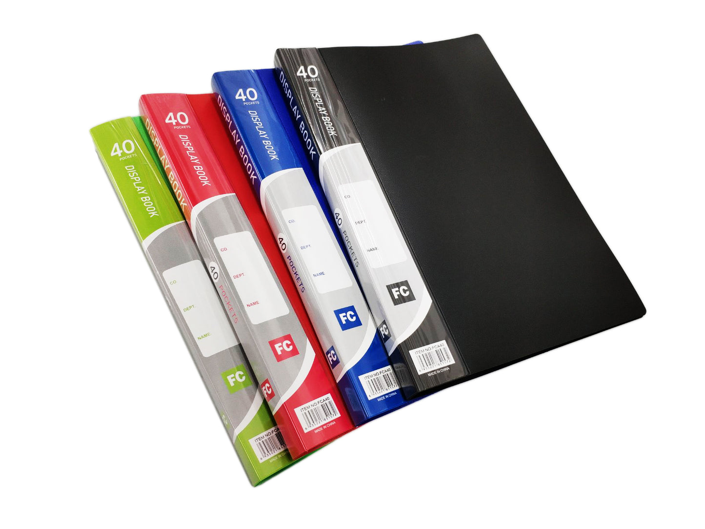 Clear Book Non-Refillable Presentation Display Book Size Long (Random Color) De Guang