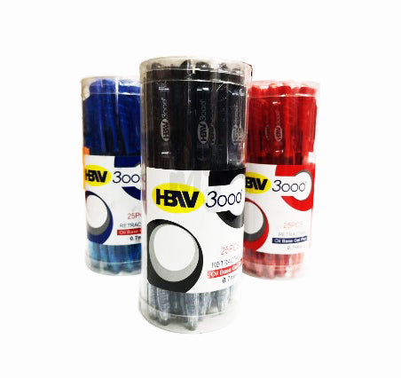 Ball Pen HBW "3000" Retractable Oil base gel pen /  Ballpen 0.7mm (1piece)