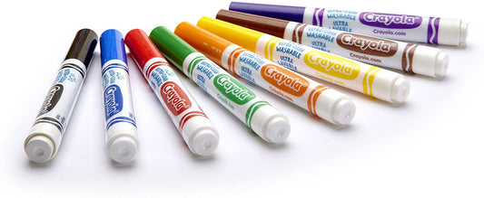 Crayola Ultra-Clean Washable Bold Color Markers 8's 47249 (58-7832)