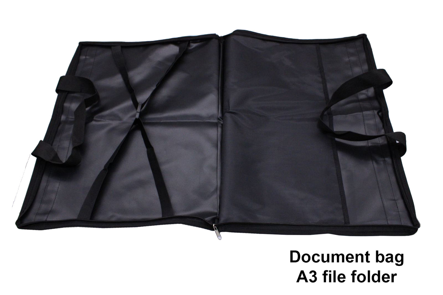 Documents Bags Portable Files folder case for Documents Filing  Arts filing (Black size A3)