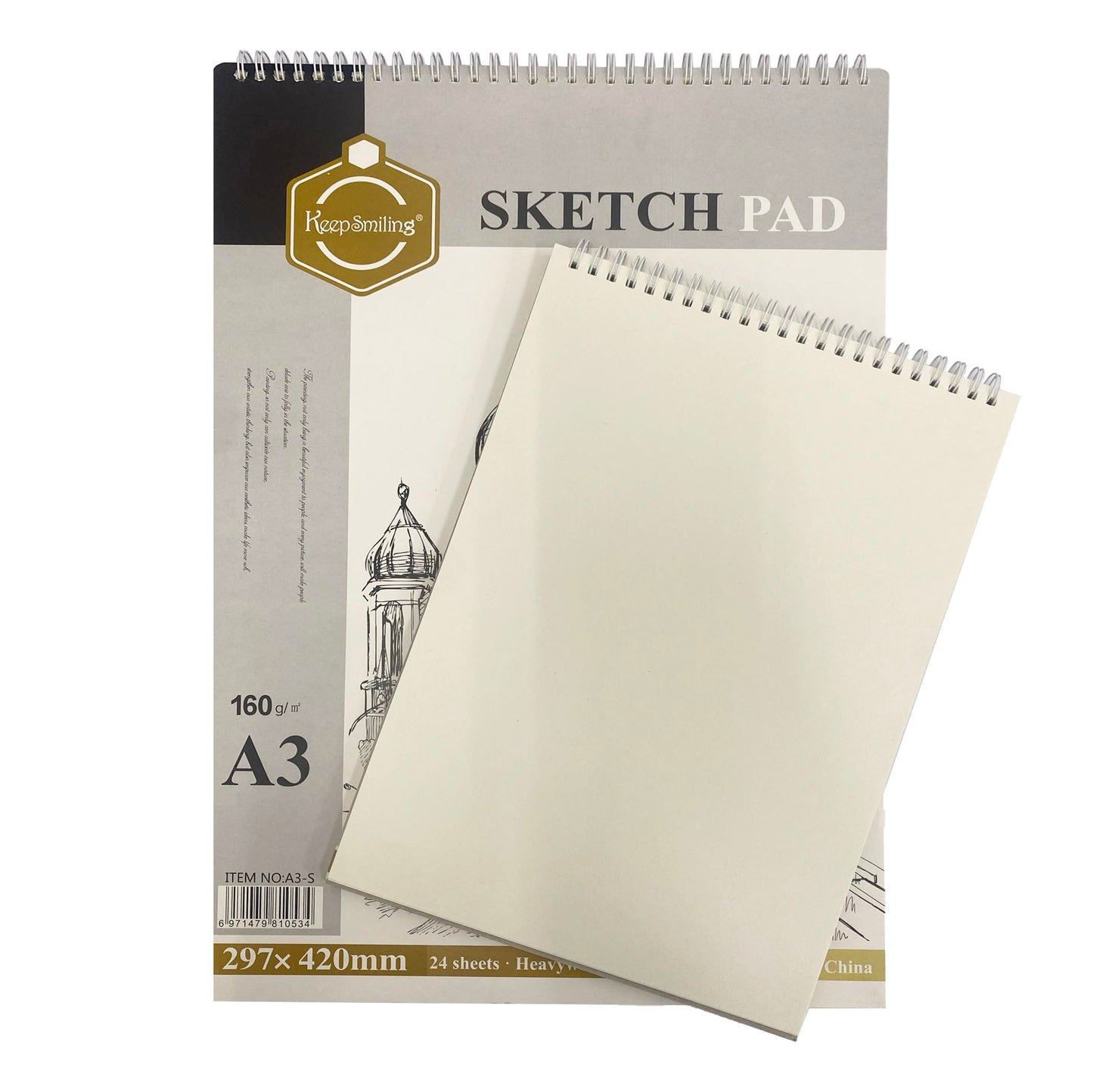 Keep Smiling Artist Sketch Pad 160g 24sheets (KS)