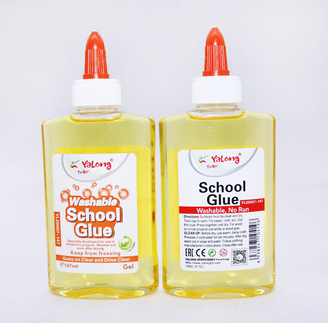 Yalong Washable School Glue 147ml Random Color (YL20007-147) 45908