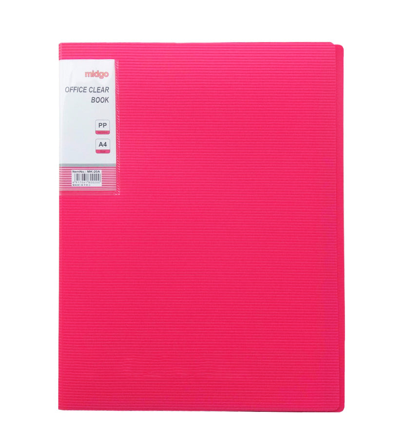 Midgo Non refillable  Display Book Long size / Pocket clearbook 10/20/30/40/60/80/100 pockets