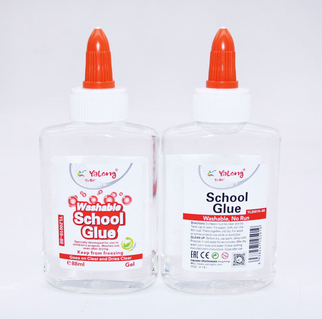 Yalong Washable School Glue Clear 88ml (YL20010-88) 45906