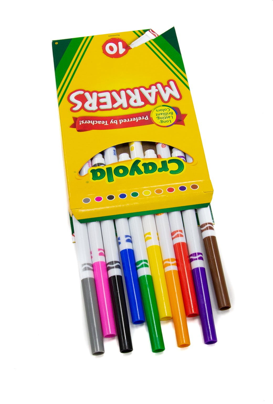 Crayola Markers 10's Color Classic Fine/Broad Line